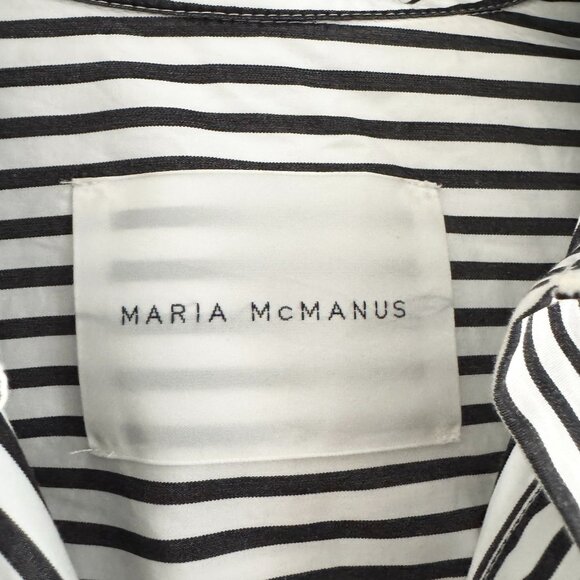 Maria McManus Striped Shirtdress in Black/White, size XS (fits size Small) - Picture 7 of 13